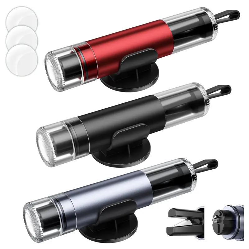 3-Pack 2-In-1 Emergency Car Safety Hammer & Seat Belt Cutter 1
