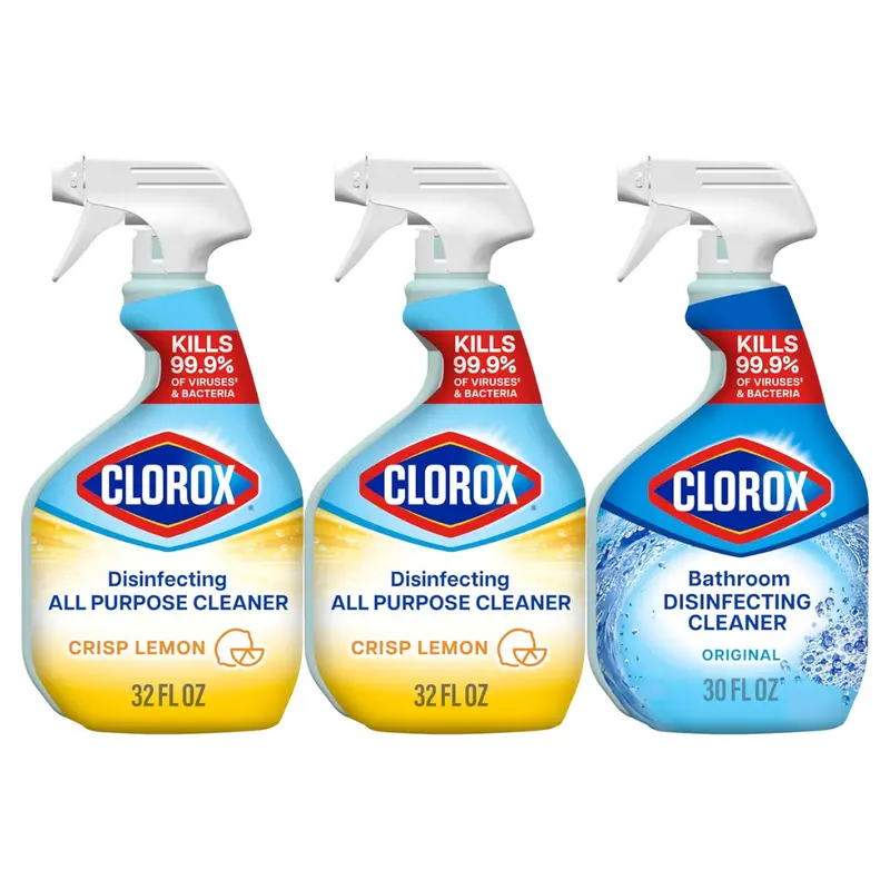 3-Pack 32Oz Clorox All Purpose Cleaner + 1-Pack 30Oz Disinfecting Cleaner 1