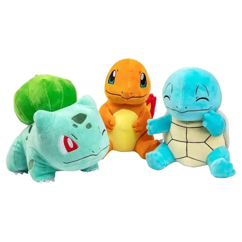 3-Pack 8" Plush Starter (Charmander, Squirtle, Bulbasaur) 1