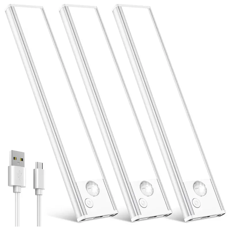3-Pack 8" Under Cabinet Motion Sensor Dimmable Lights 1