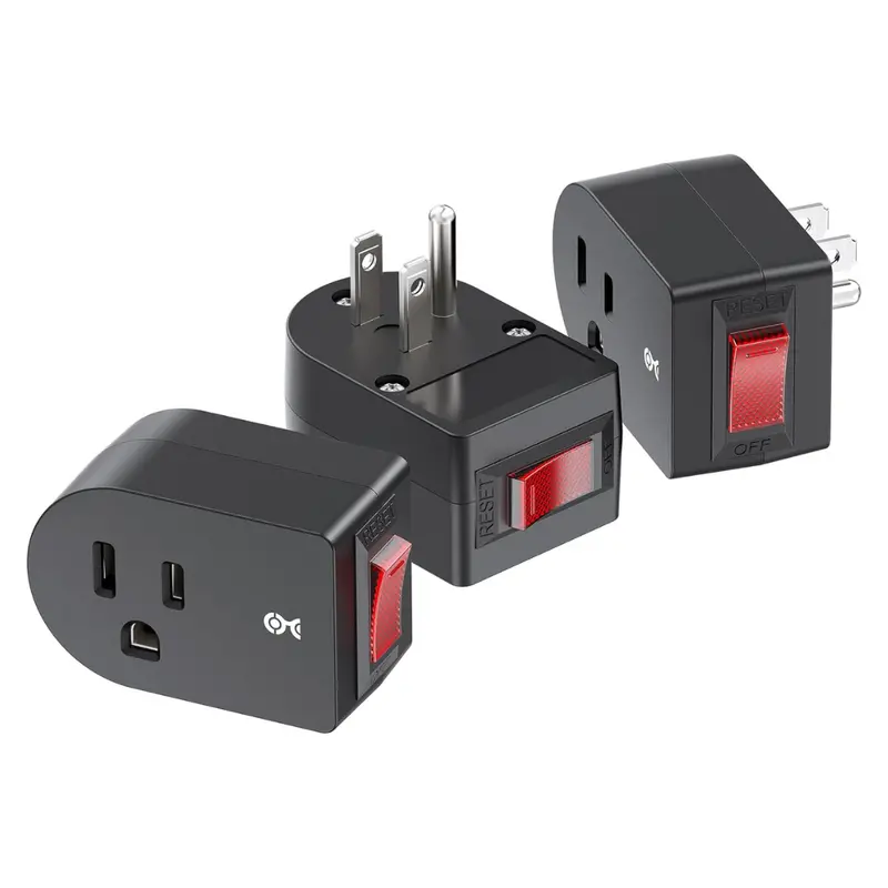 3-Pack Cable Matters Grounded Outlet Switch 1