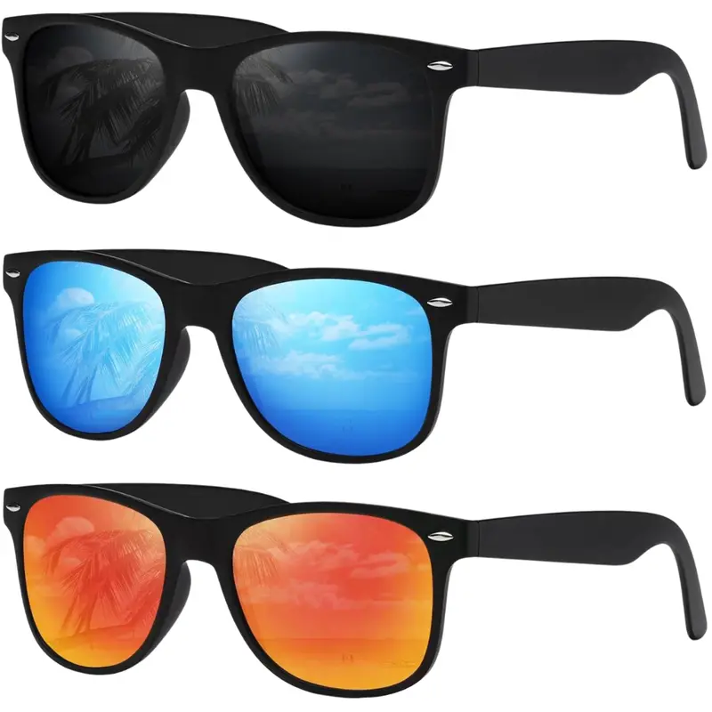 3-Pack Demikos Unisex Uv Protection Polarized Sunglasses (Various) 1