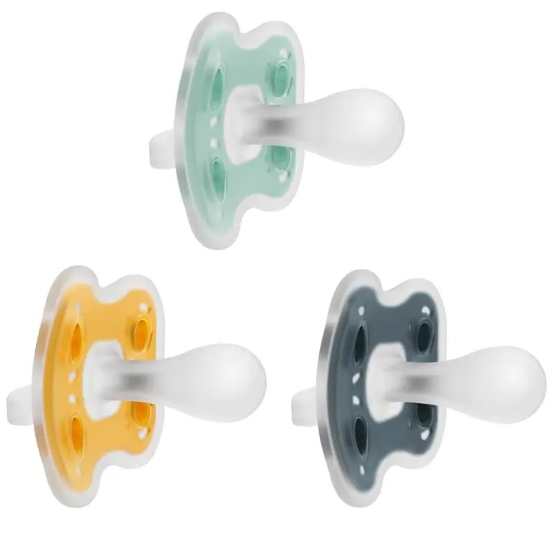 3-Pack Dr. Brown's Advantage One-Piece Silicone Baby Pacifier 1