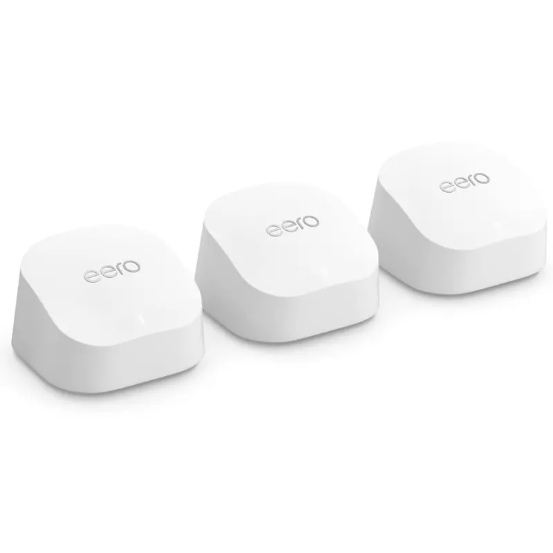 3-Pack Eero 6+ Dual-Band Mesh Gigabit Wi-Fi 6 System (4,500 Sq.Ft) 1