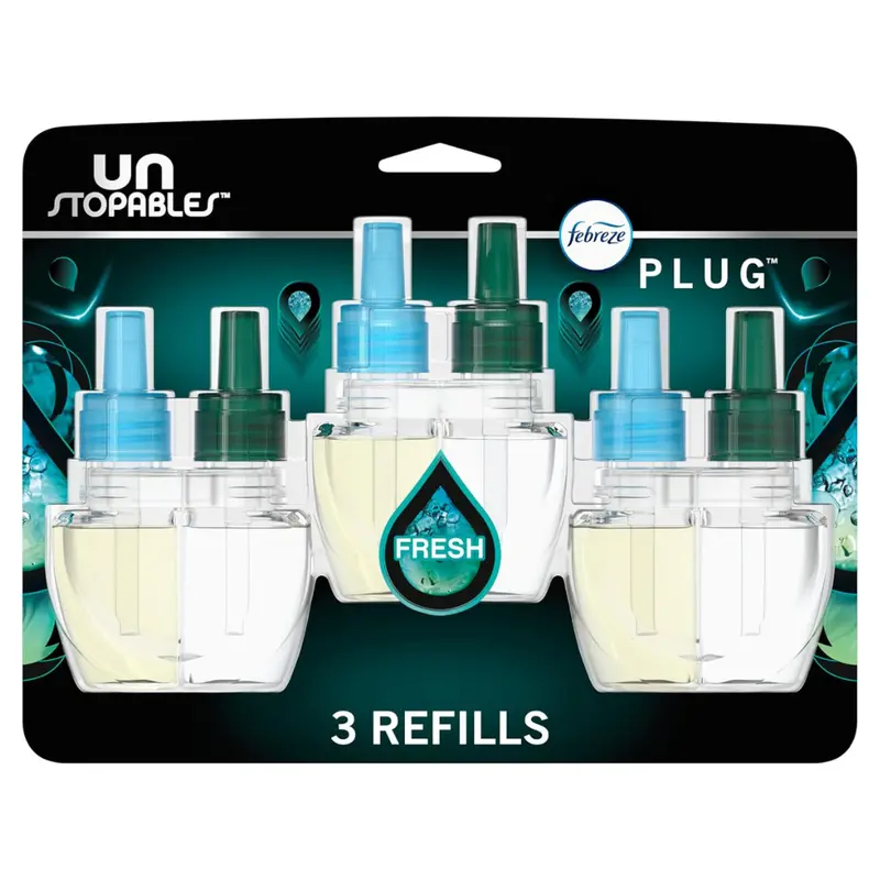 3-Pack Febreze Unstopables Plug-In Air Freshener Refills 1