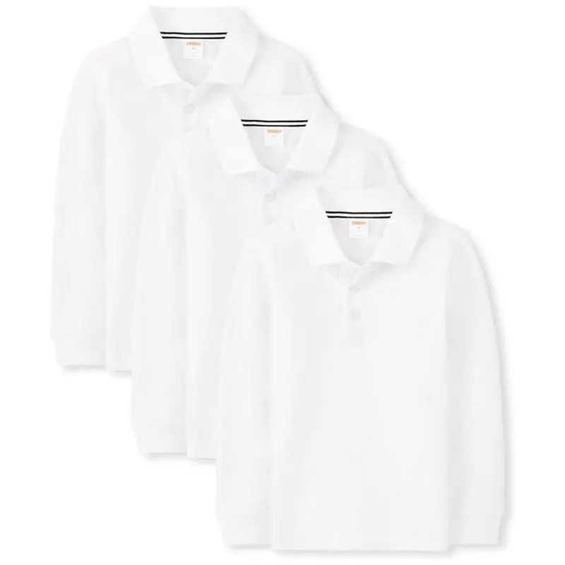 3-Pack Gymboree Boys & Toddler Long Sleeve Polo Shirt 1