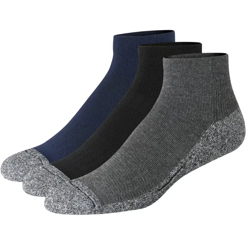 3-Pack Hanes Moisture-Wicking Ankle Socks 1