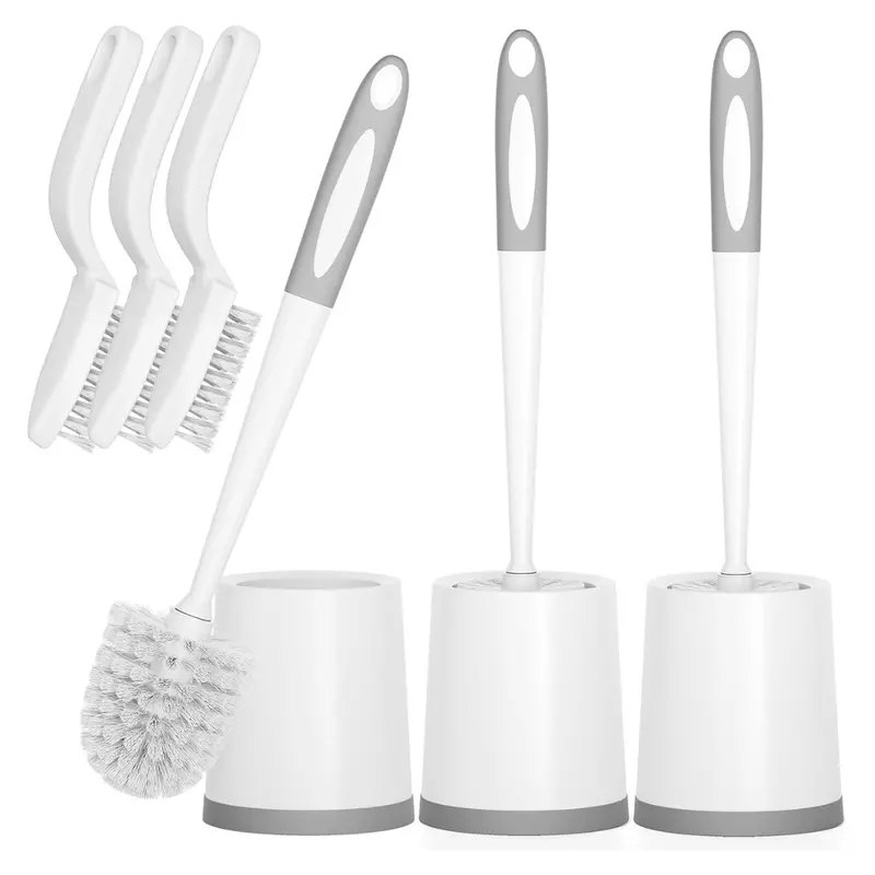 3-Pack Holaloha Toilet Bowl Brushes Set With Holders 1