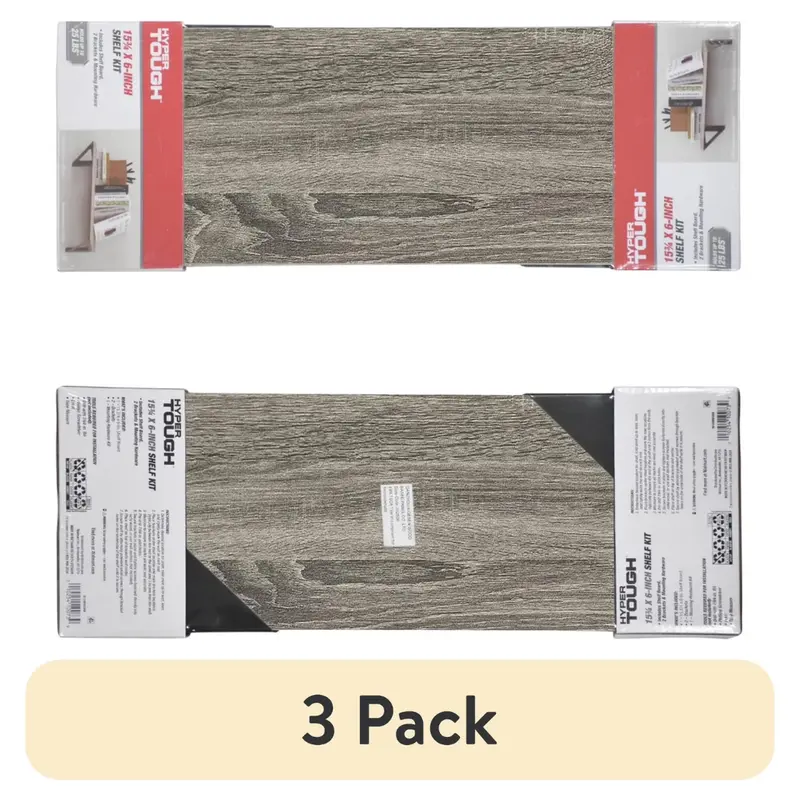 3-Pack Hyper Tough 15-3/4" X 6" Shelf Kit 1