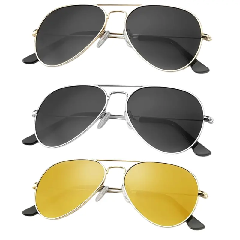 3-Pack Kaliyadi 62Mm Classic Aviator Sunglasses 1
