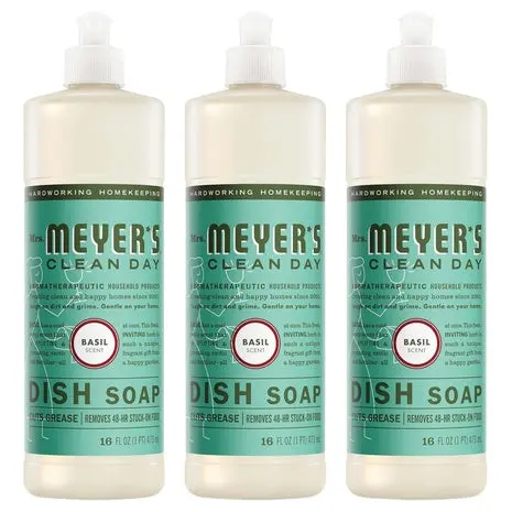 3-Pack Mrs. Meyer's Clean Day Liquid Dish Soap 1