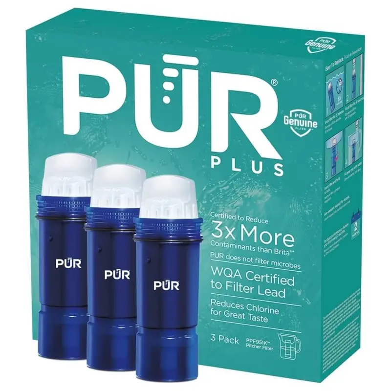 3-Pack Pur Plus Replacement Water Filters With Lead Reduction 1