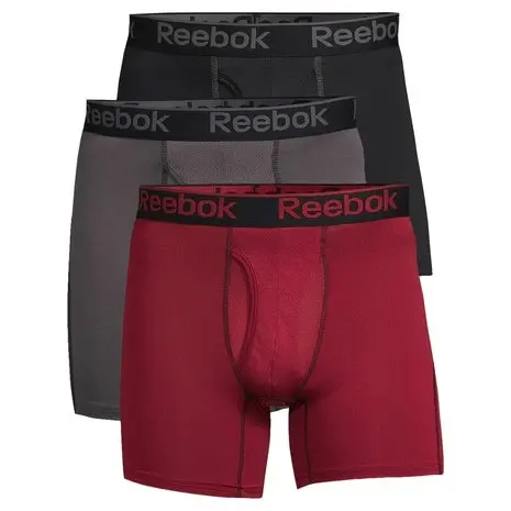 3-Pack Reebok Men's Underwear Pro Series Performance Boxer Brief 1
