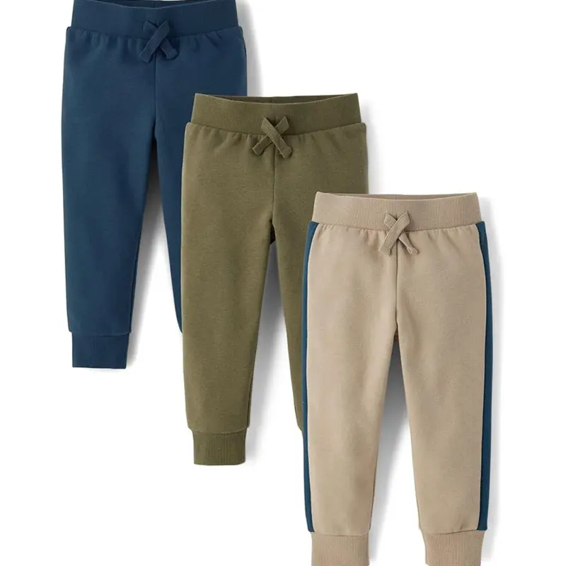 3-Pack The Children's Place Baby Boys' Active Fleece Jogger Pants 1