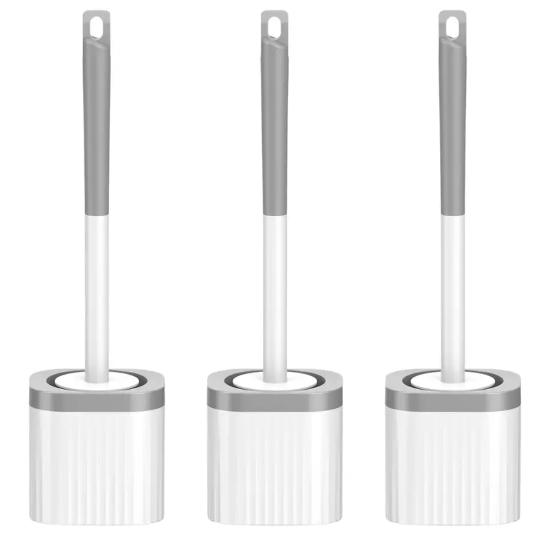 3-Pack Toilet Brush And Holder Set With Bowl 1