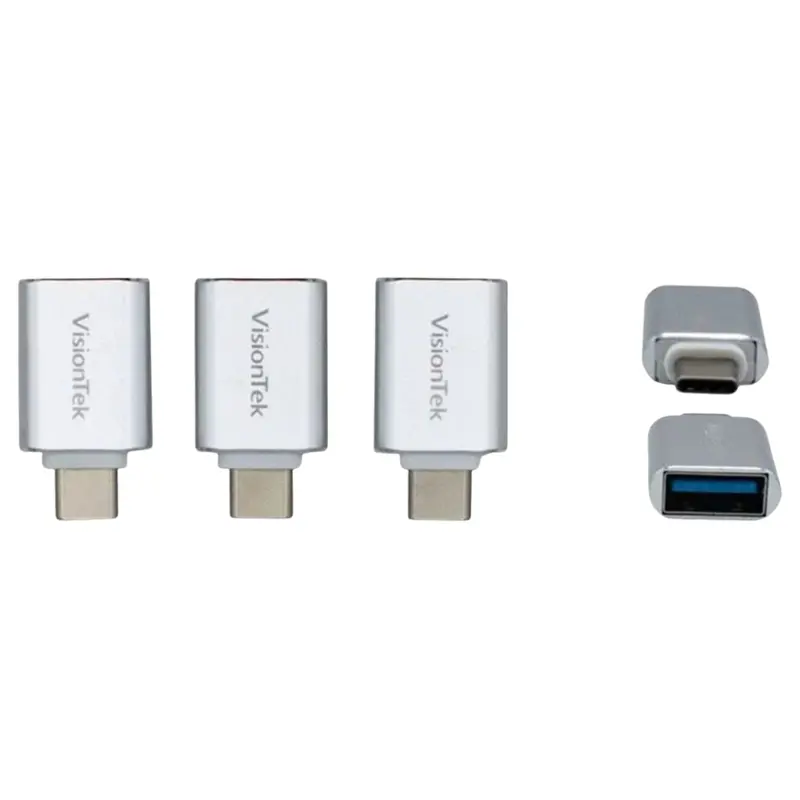 3-Pack Visiontek Usb C To Usb A Adapter (M/F) 1