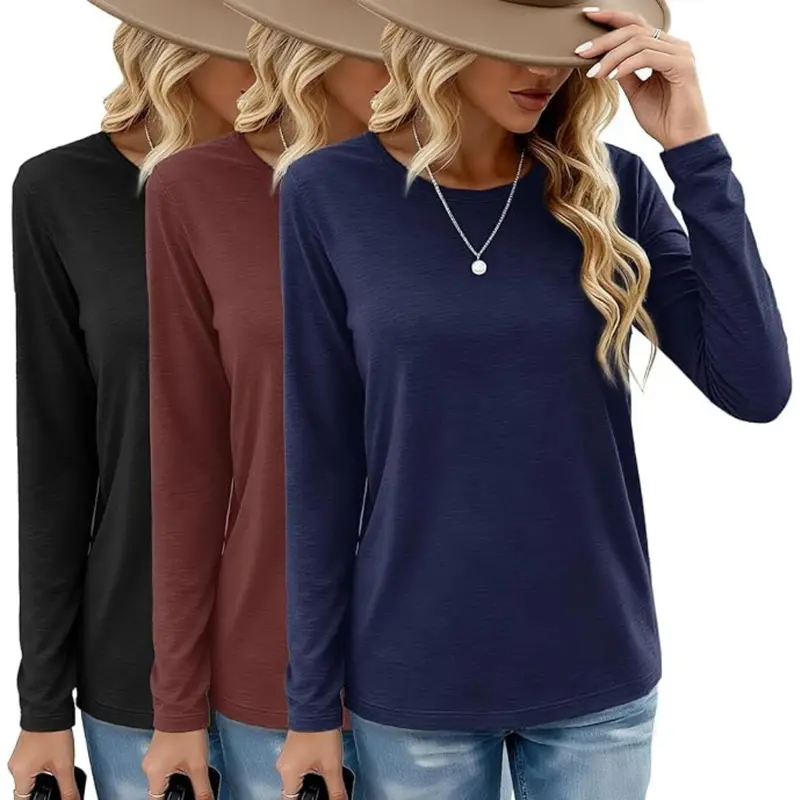 3-Pack Women's Long Sleeve Shirts (Sekect Sizes) 1