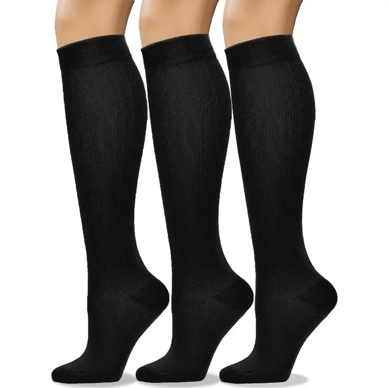 3-Pairs Unisex Knee High Socks 1