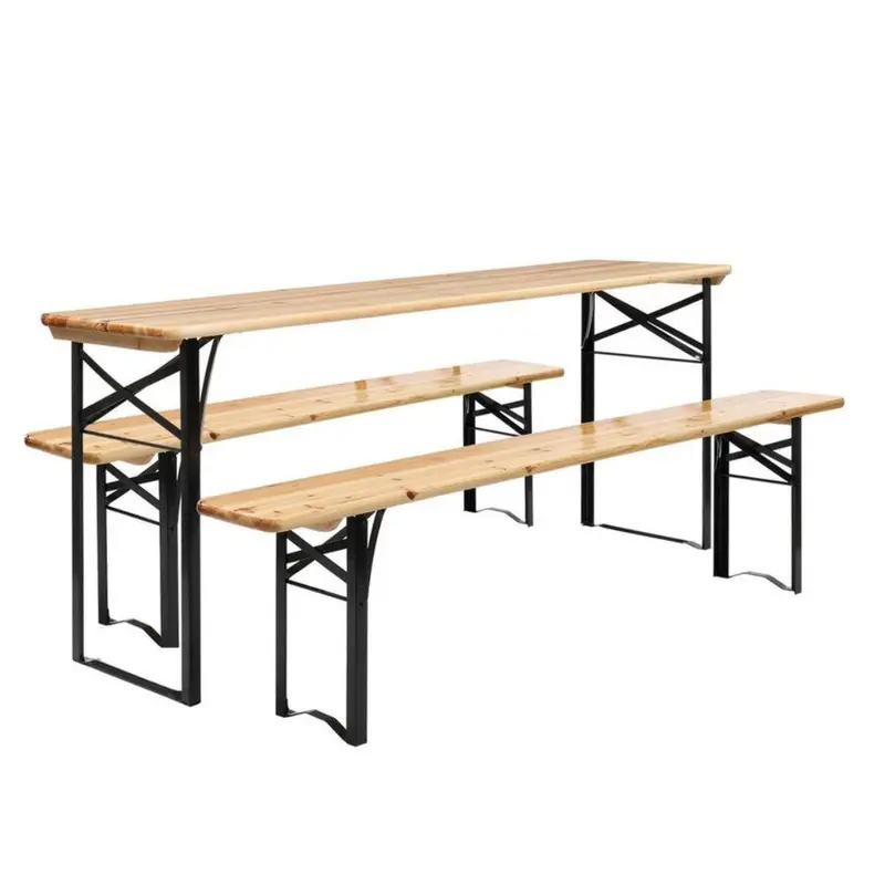 3-Piece Karl Home Wood Outdoor Dining Set 1