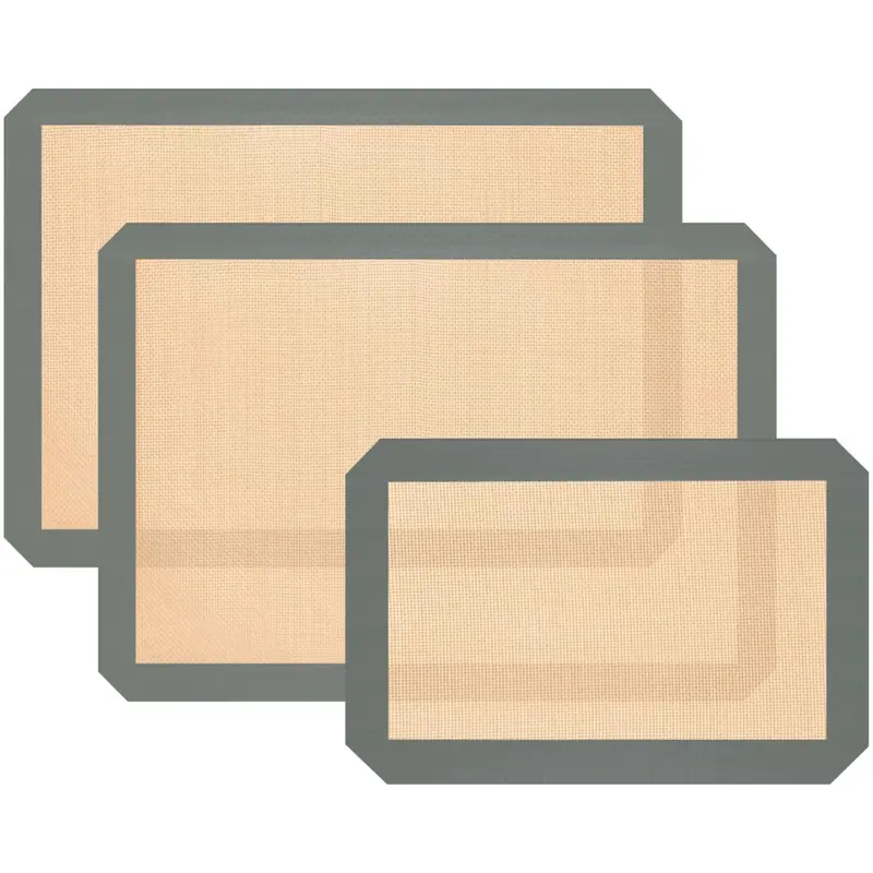 3-Piece Non Stick Silicone Baking Mat (3 Colors) 1
