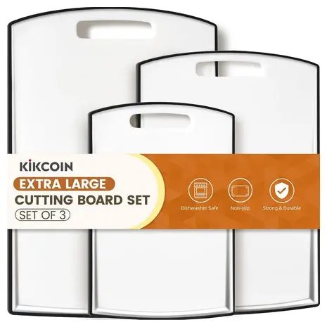3-Piece Plastic Cutting Board Set 1