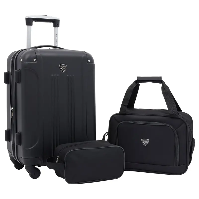 3-Piece Travelers Club Chicago Hardside Spinner Luggage 1
