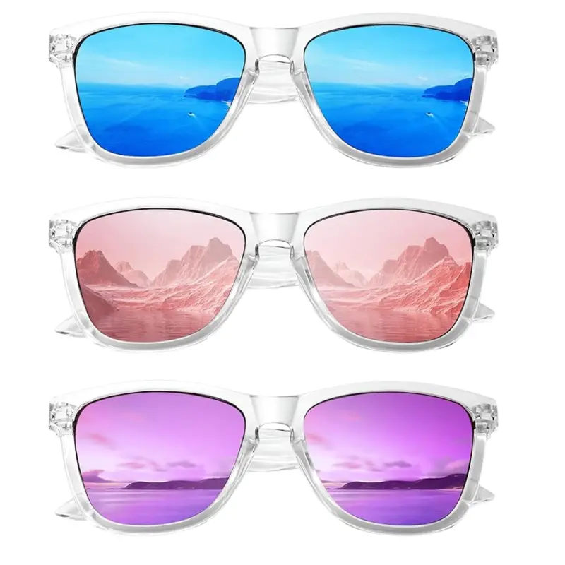3-Piece Women's Classic Retro Uv400 Protection Polarized Sunglasses (Various) 1