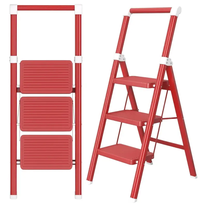 3 Step Ladder Foldable Stool With Wide Non-Slip Pedal 1