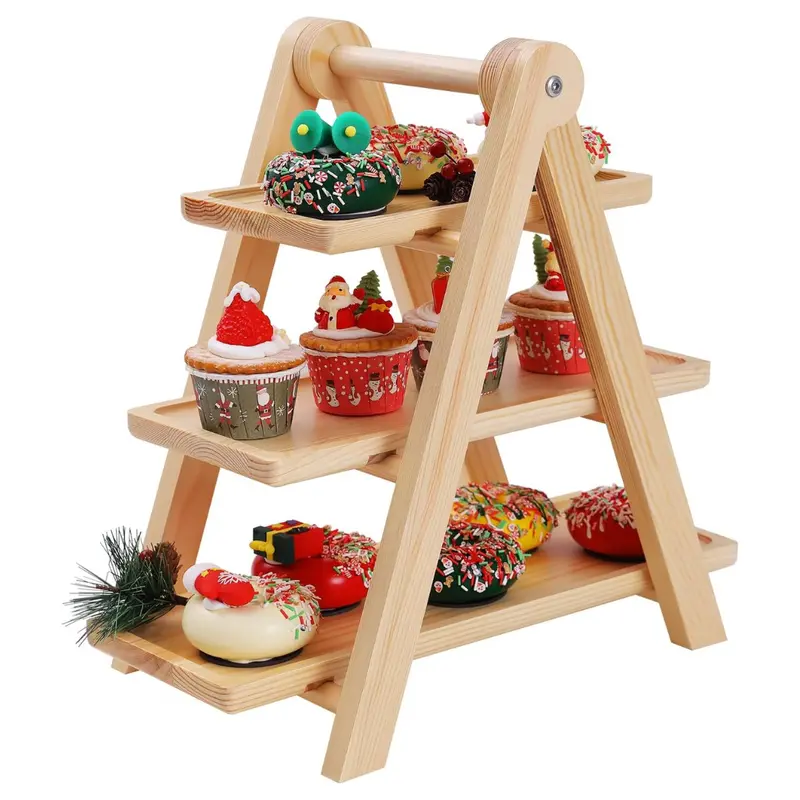 3-Tier 5.9" Dessert Stand With Extra-Wide Shelves 1