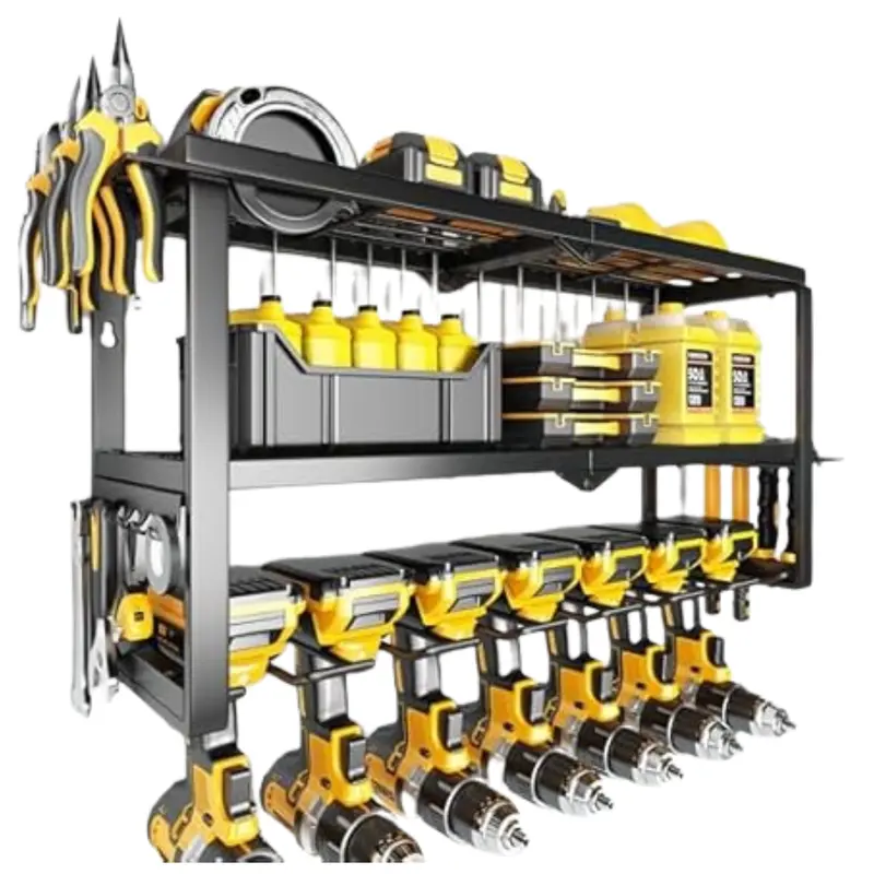 3-Tier Hipidian Power Tool Wall Mount Organizer (300-Lbs Capacity) 1