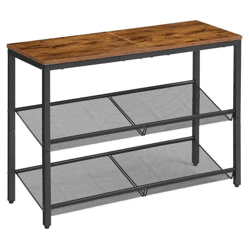 3-Tier Shoe Rack Organizer With Storage Shelves And Spacious Top 1