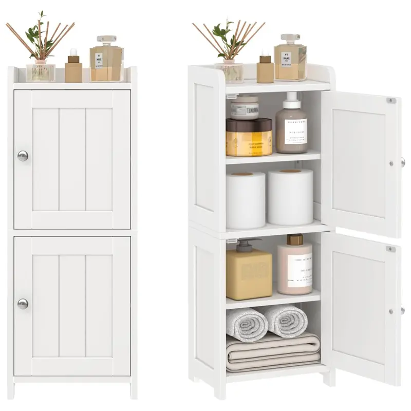 30" Bathroom Storage Cabinet With 2 Doors & 5 Shelves 1
