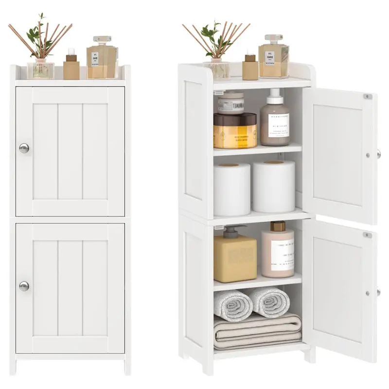 30" Bathroom Storage Cabinet With 2 Doors & 5 Shelves 1