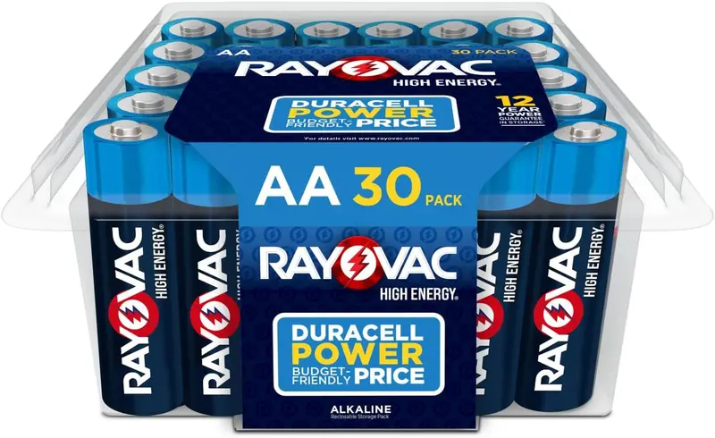 30-Count Rayovac High Energy 1.5V Aa Alkaline Batteries 1