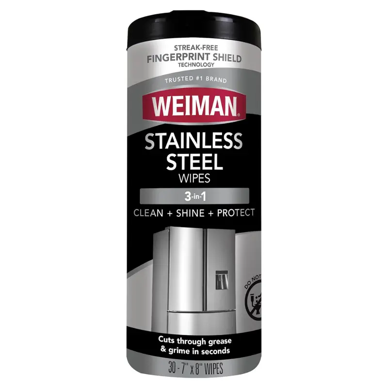 30 Count Weiman Stainless Steel Cleaning Wipes 1
