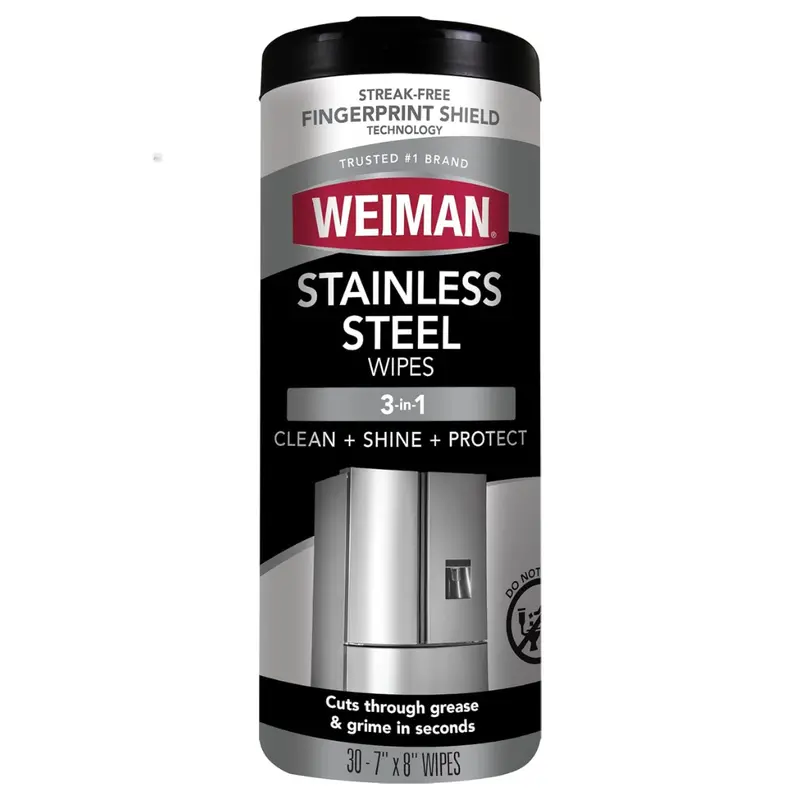 30 Count Weiman Stainless Steel Cleaning Wipes 1