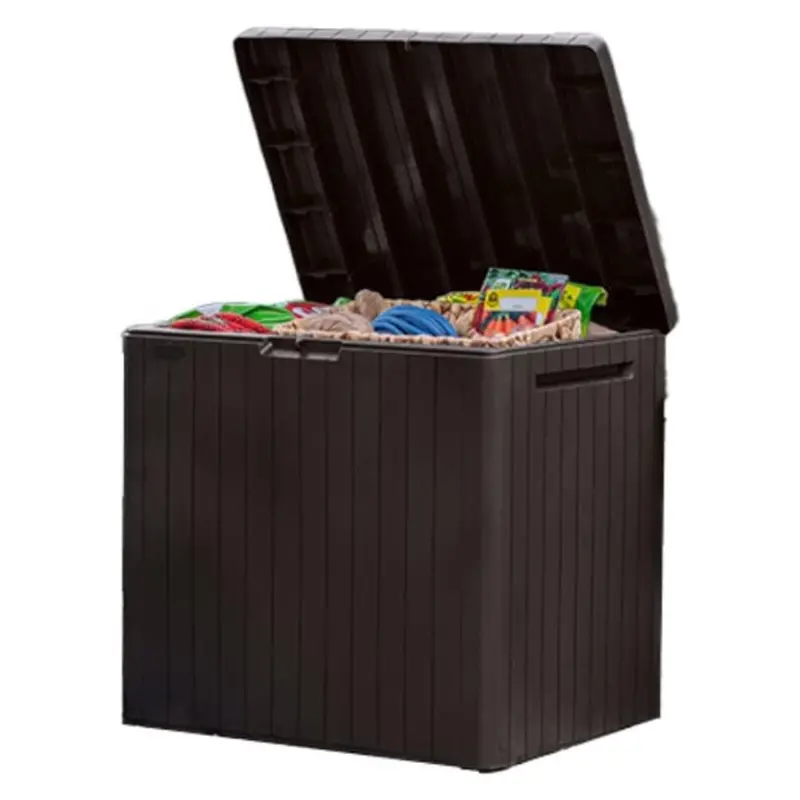 30-Gallon Keter City Resin Outdoor Deck Storage Box 1