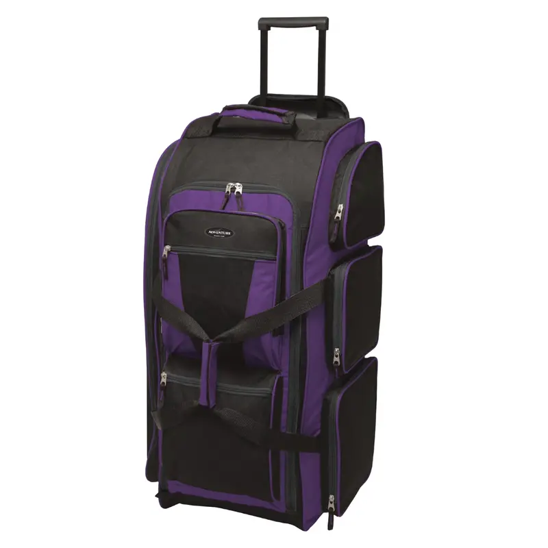 30" Travelers Club Xpedition Rolling Multi-Pocket Duffel 1