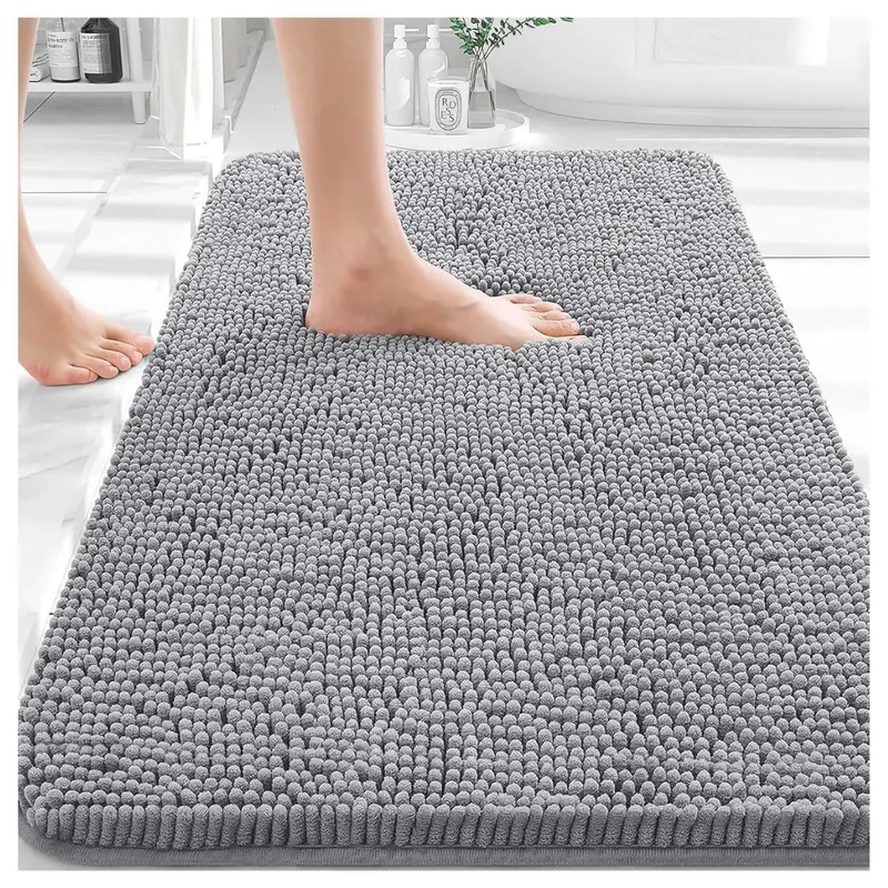 30" X 20" Extra Soft Absorbent Chenille Bath Rugs 1