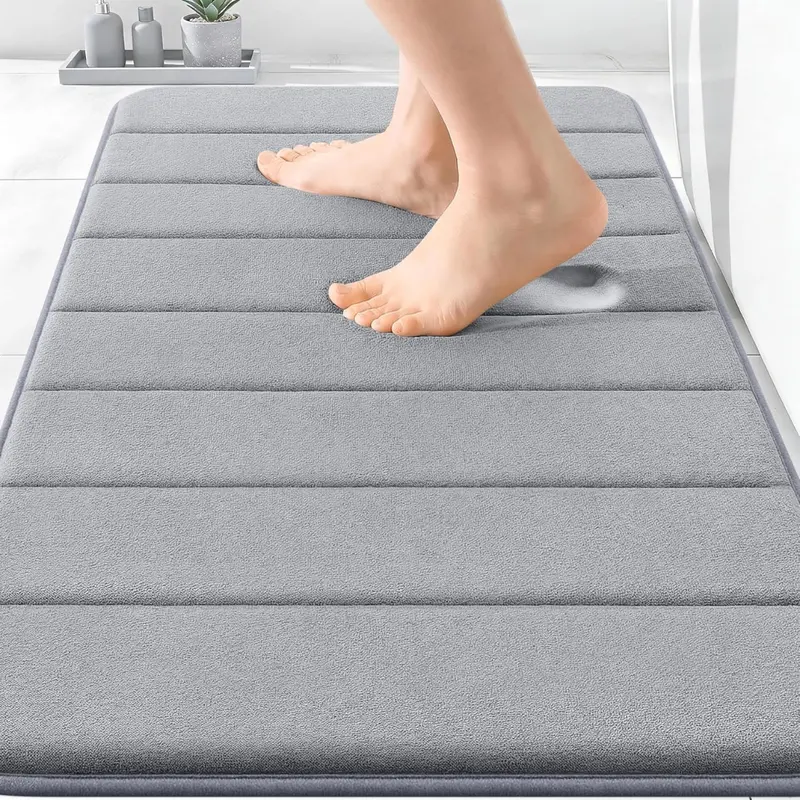 30" X 20" Memory Foam Super Soft Absorbent Bath Mat 1