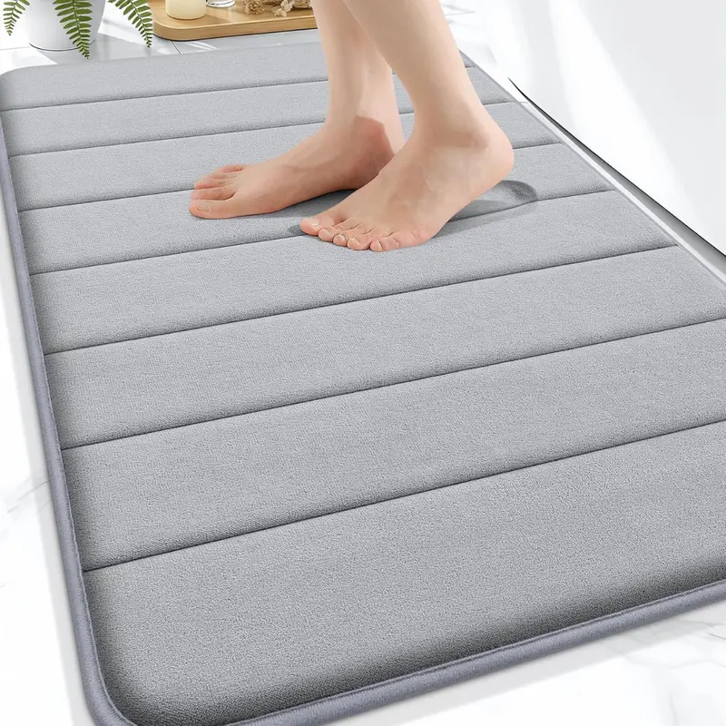 30" X 20" Memory Foam Super Soft Absorbent Bath Mat 1