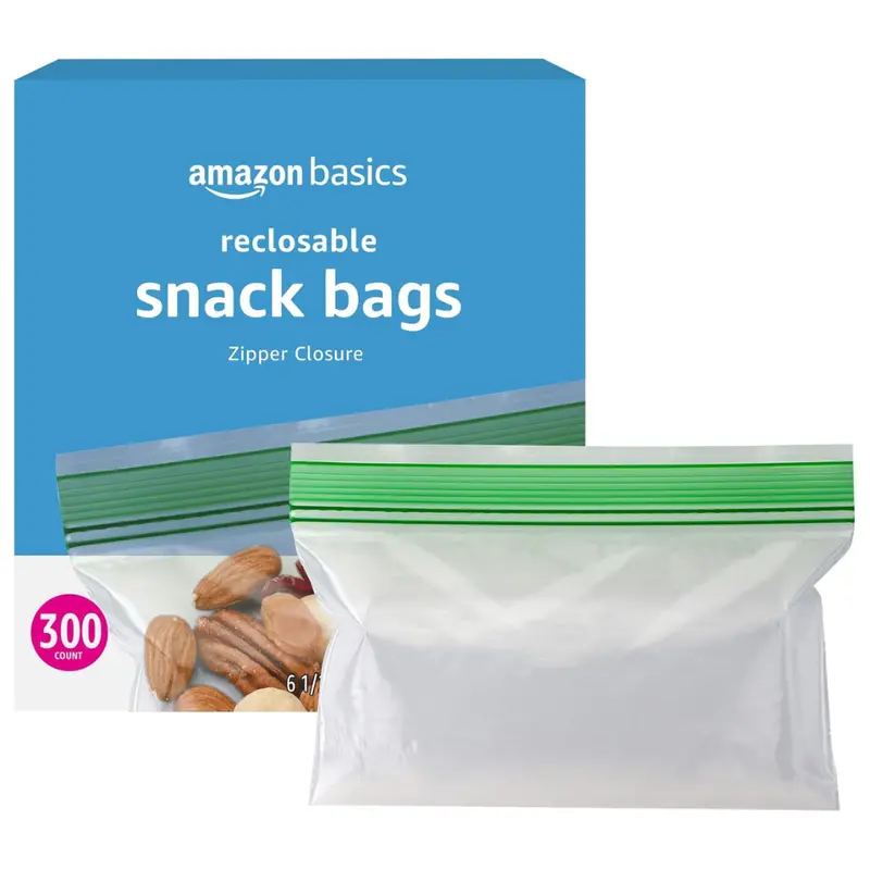 300-Count Amazon Basics Snack Storage Bags 1