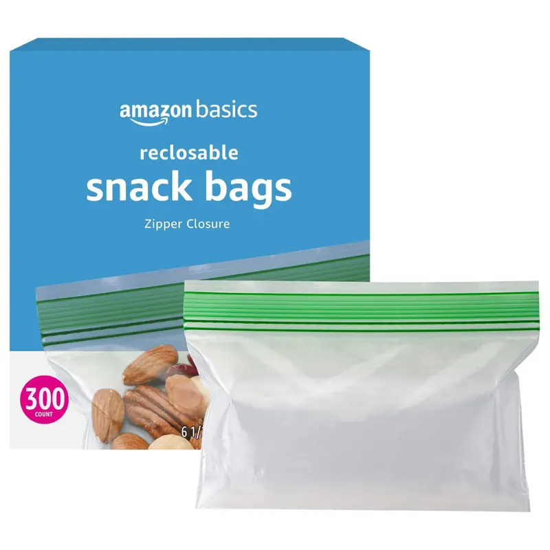 300-Count Amazon Basics Snack Storage Bags 1