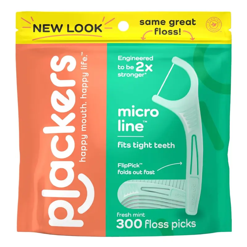 300-Count Plackers Micro Mint Mental Floss Picks 1
