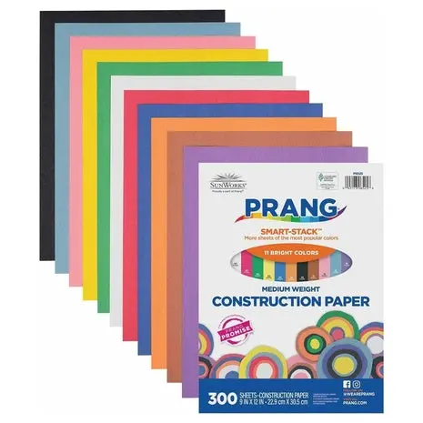 300 Sheets Construction Paper 1
