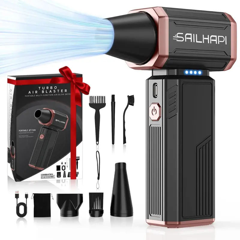300000 Rpm Rechargeable Electric Compressed Air Duster 1