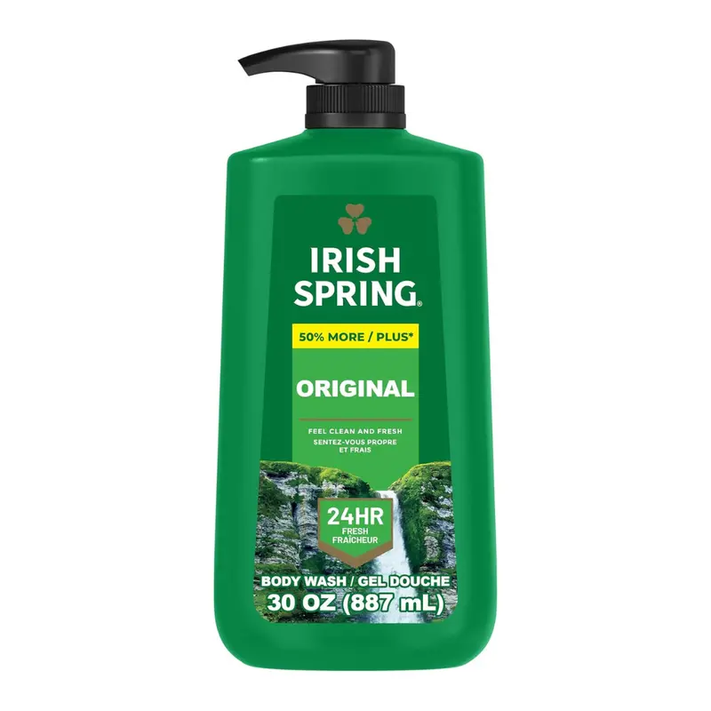 30Oz Irish Spring Men's Body Wash Pump Bottle (Original Clean) 1