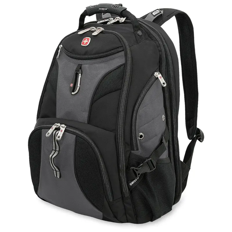 31L/19" Swissgear 1900 Scansmart Laptop Backpack (Black/Grey) 1