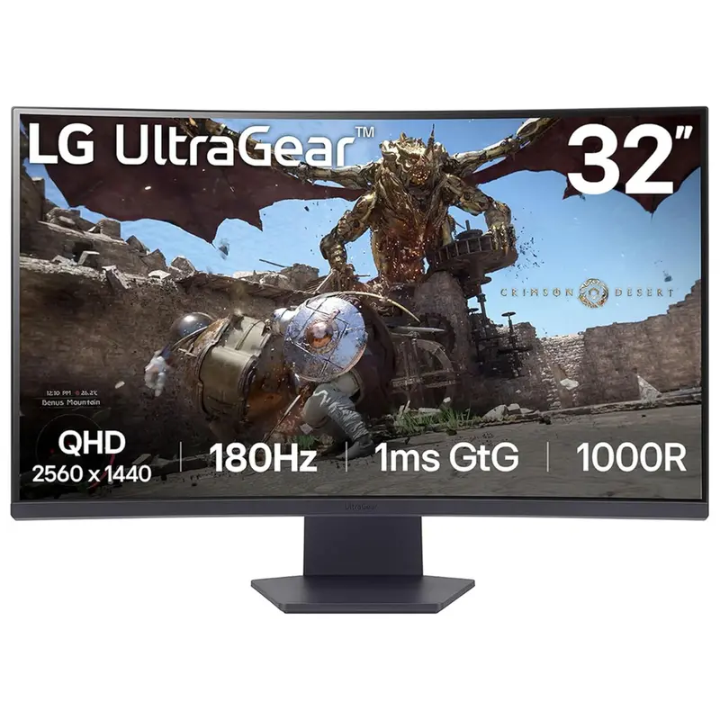 32" Lg Ultragear Curved Wqhd 180Hz 1Ms Hdr Va Freesync Gaming Monitor 1