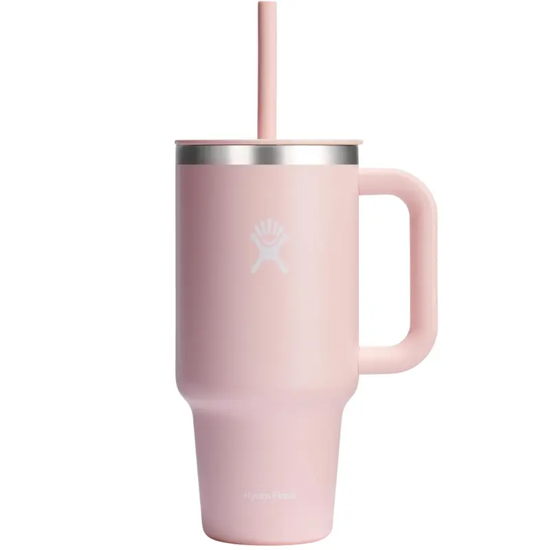 32-Oz Hydro Flask Insulated Stainless Steel Tumbler W/ Handle Lid & Straw 1
